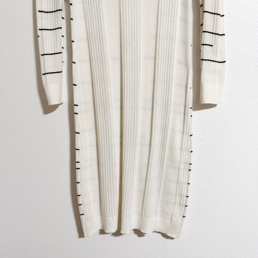 Cabi Dashes Striped Ribbed Long Line Duster Cardigan - Picture 7 of 11